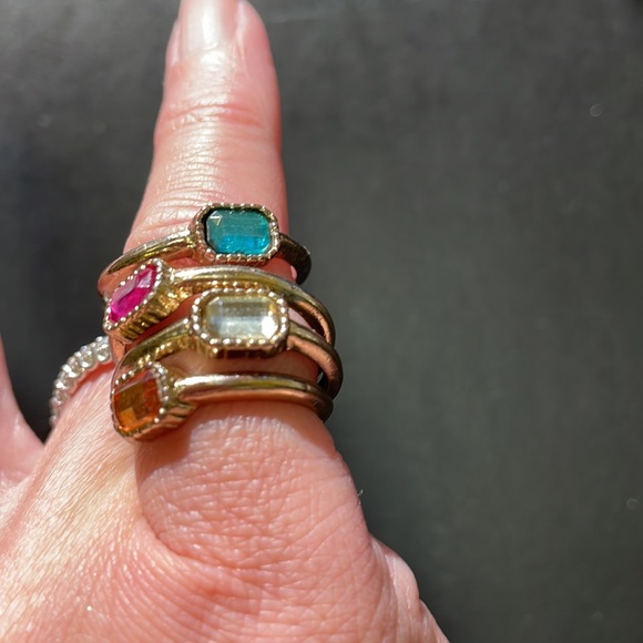 Goldtone Stack Rings - Picture 4 of 5